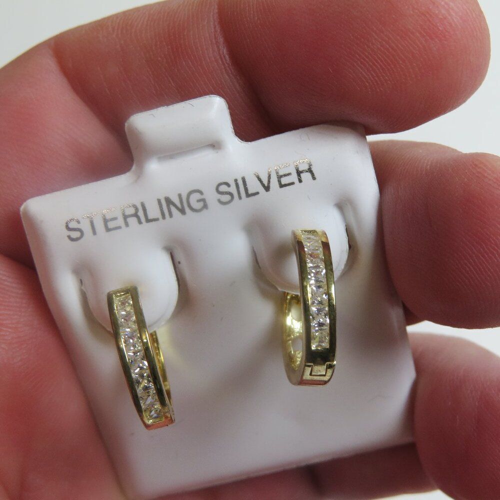 14k Sterling Silver Earring Hand Crafted